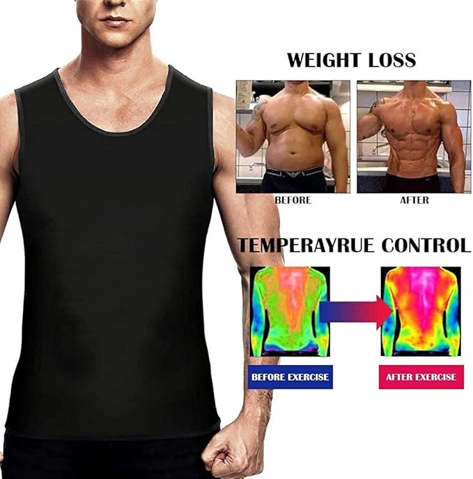 AMRIO Man Sweat Shaper and Sliming Vest for Weight Loss, Exercises and Fitness Fat Burning Shaper for Man & Women