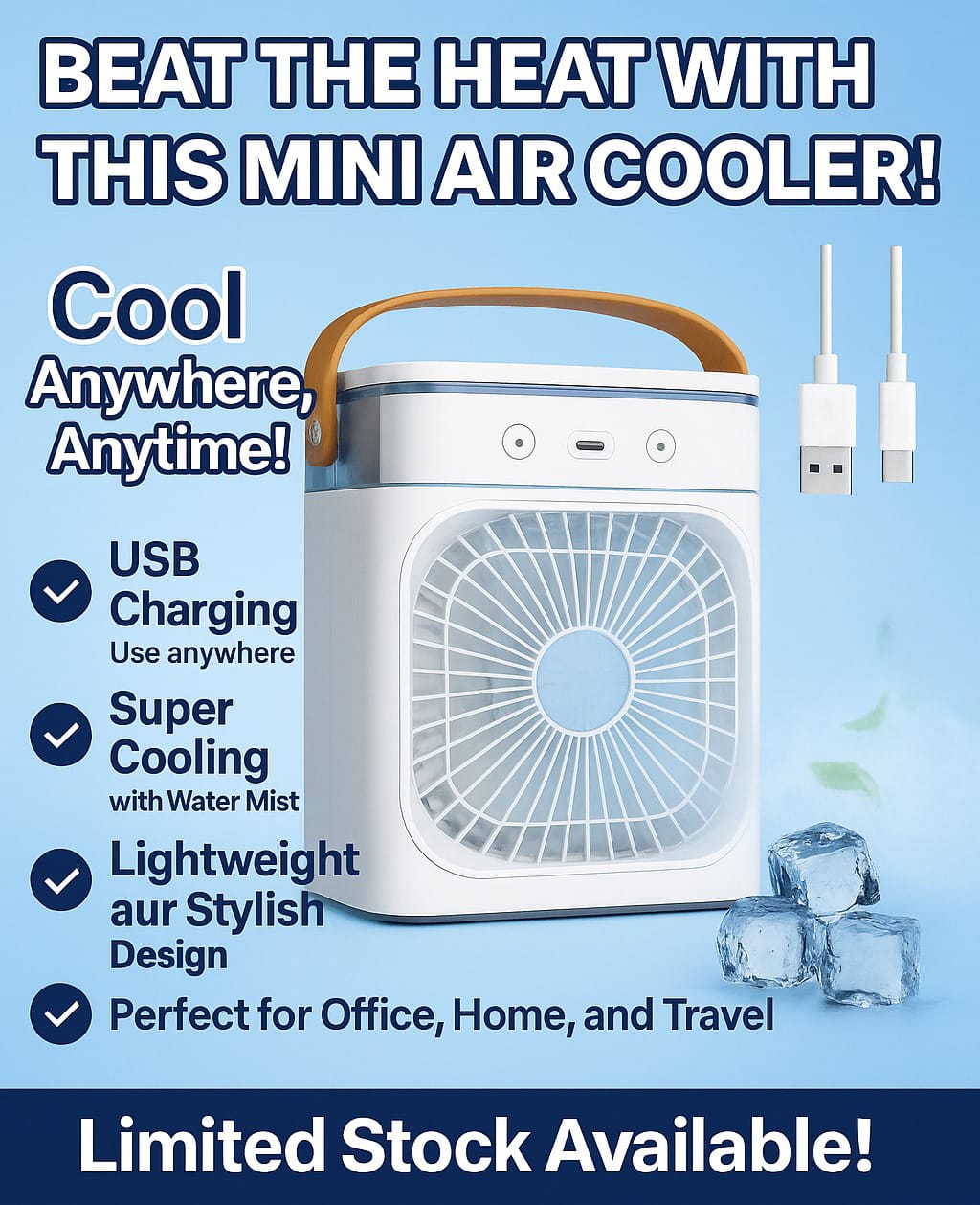 AMRIO Portable Mini Air Conditioner